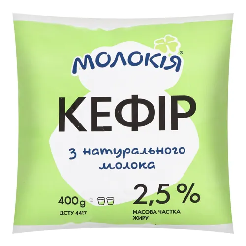 Кефір 2.5% Молокія м/у 400г