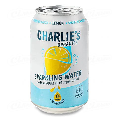 Вода мінеральна Charlie's з соком лимона, 0,33л