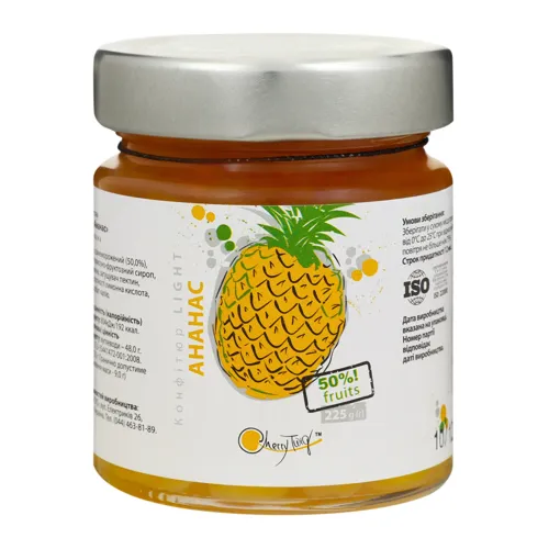 Конфітюр пастеризований Ананас Cherrytwig с/б 225г