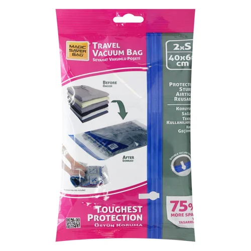 Вакуумний пакет Magic Saver Bag для одягу Roll Up S 2шт 40*60см