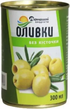 Оливки зелені без кісточки Домашні продукти 300мл
