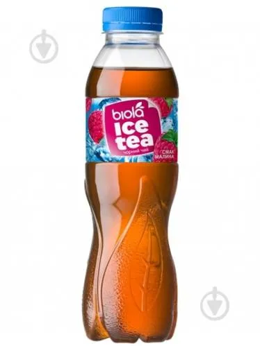 Чай холодний Біола чорний малина, 0,5л
