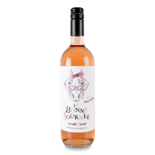 Вино Рожеве Сухе Syrah, В/ґ, Скляна Пляшка, 0.75л, 12%