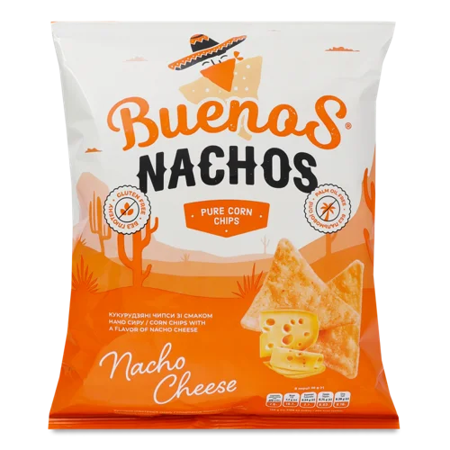 Чипси Кукурудзяні Зі Смаком Начо Сиру Nachos Buenos, В/ґ, 90г