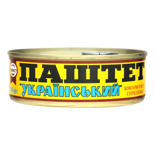 Паштет Український Онисс з залізній банці 240г
