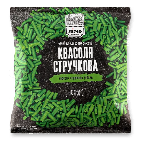 Квасоля стручкова Лімо різана швидкозаморожена 400г