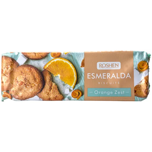 Печиво Roshen Esmeralda здобне з цедрою апельсина 150г