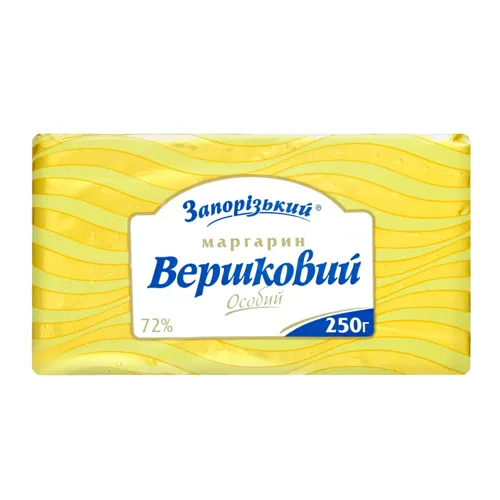 Маргарин 72% Вершковий особливий Запорізький м/у 250г