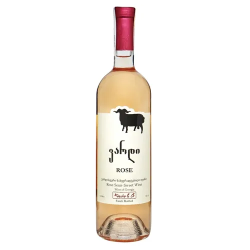 Вино Koncho&Co Saperavi рожеве напівсолодке 11% 0,75л