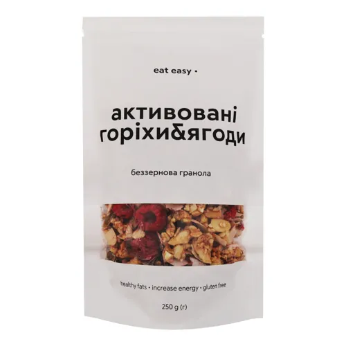 Гранола беззернова Активовані горіхи&ягоди Eat Easy д/п 250г
