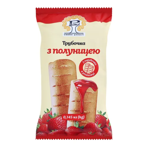Трубочка з полуницею Рома м/у 0.145кг