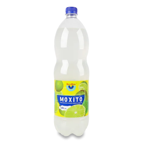 Безалкогольний Напій Сильногазований На Ароматизаторах Мохіто Злата Вода, п/пл 1.5л