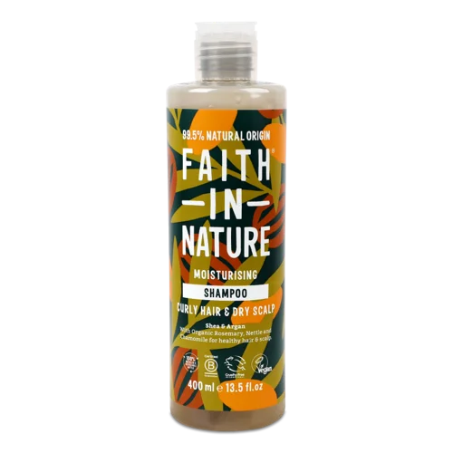 Шампунь Натуральний Для Кучерявого Волосся І Сухої Шкіри Голови Faith In Nature, З Ши Та Арганою, 400мл