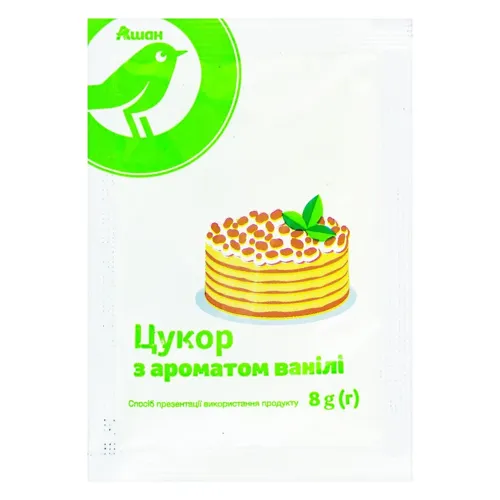 Цукор Ашан з ароматом ванілі 8г