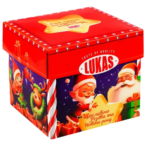 Набір солодощів новорічний Lukas Щасливого Різдва та Нового року 250г