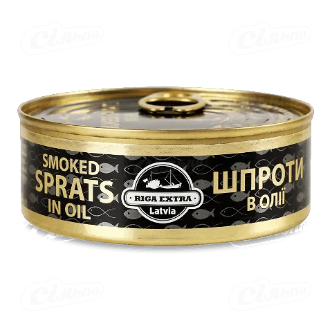 Шпроти Riga Extra в олії, ключ, 240г