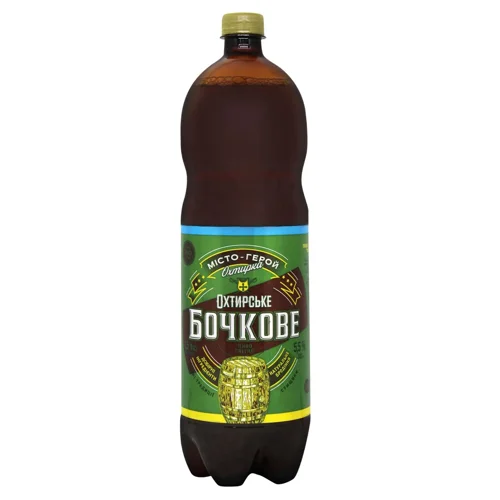 Пиво світле Охтирське Бочкове 5,5% 1,5л ПЕТ