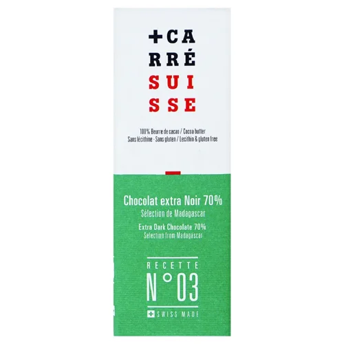 Шоколад чорний Carre Suisse Madagascar 70% 40г