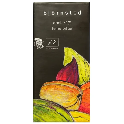 Шоколад Bjornsted темний органічний 71%, 100г