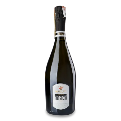 Вино Ігристе Вищого Ґатунку Біле Сухе Prosecco Marcati, 0.75л, 11.5%