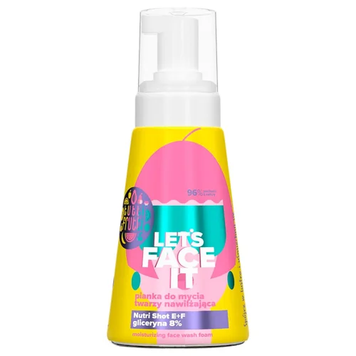 Пінка для обличчя Farmona Tutti Frutti Let's Face It зволожуюча з гліцерином 8% + Nutri Shot E+F 250мл