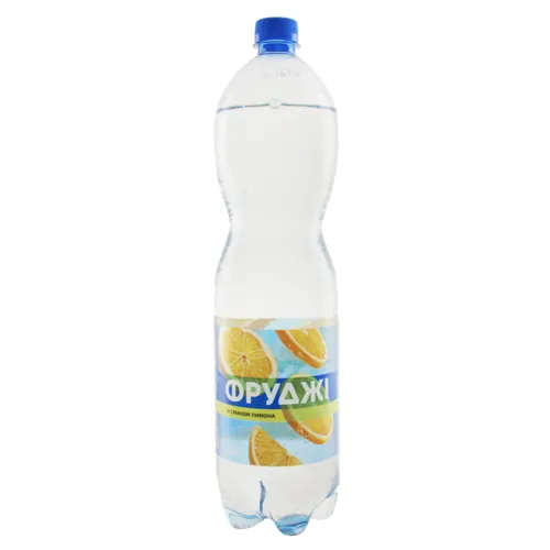 Напій безалкогольний зі смаком лимона Фруджі Карпатська джерельна 1.5л