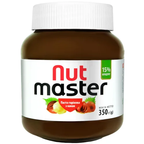 Паста горіхова Nut Master з какао 350г