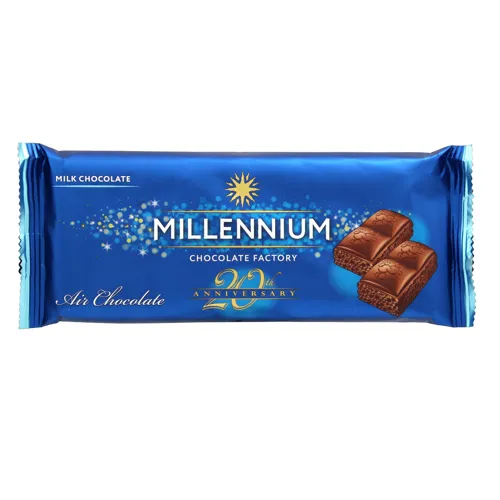 Шоколад Millennium молочний пористий 80г