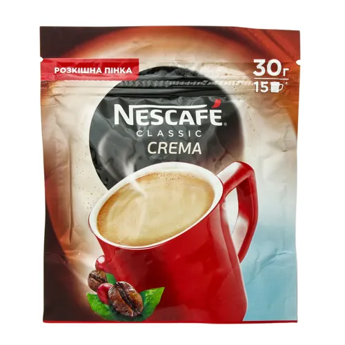 Кава розчинна Crema Classic Nescafe 30г