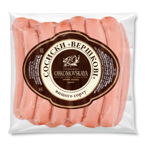 Сосиски Вершкові Варені Obkomovskaya, кг