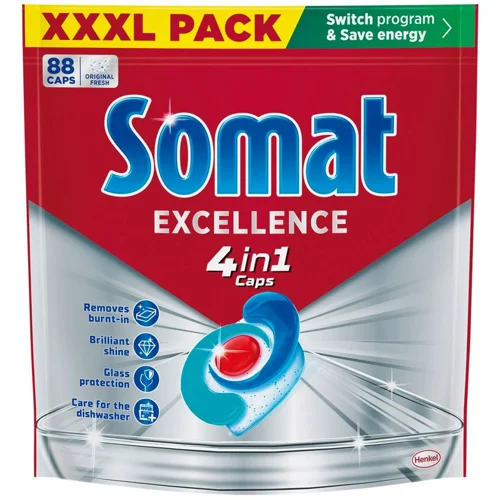 Таблетки для посудомийних машин Somat Excellence 4 in 1 88шт