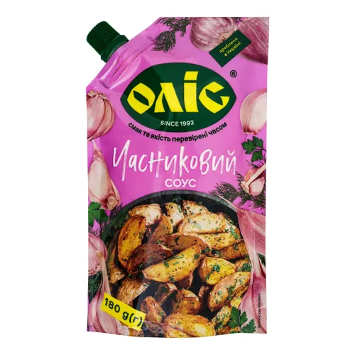 Соус Часниковий Оліс д/п 180г