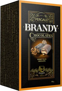Цукерки Pergale шоколадні з бренді 190г