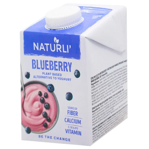 Напій з ферментованого мигдалю Naturli' з чорницею 0,5л