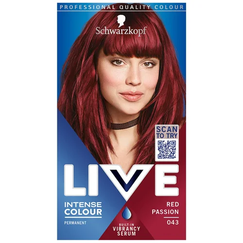 Фарба для волосся Live Intense Colour 043 Червона пристрасть