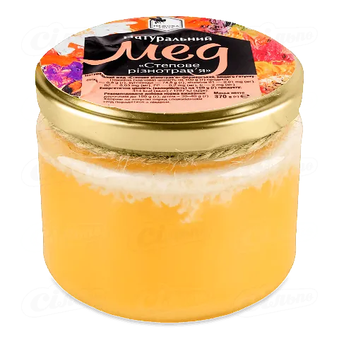 Мед Медова Еліта Степове різнотрав'я, 370г
