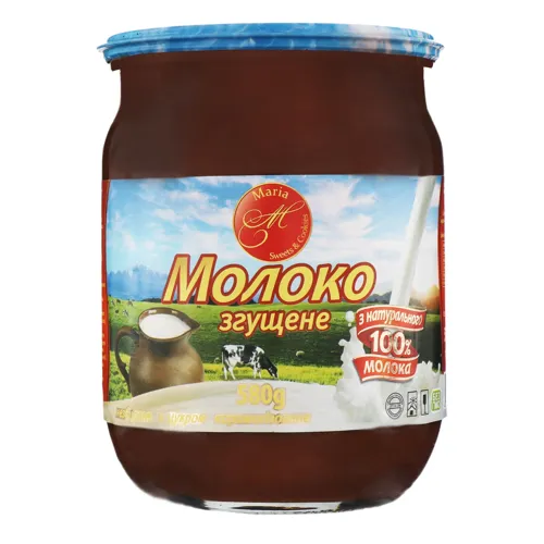 Молоко згущене «Марія» Карамелізоване з цукром 580г