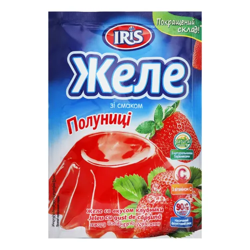 Желе з смаком полуниці 90г