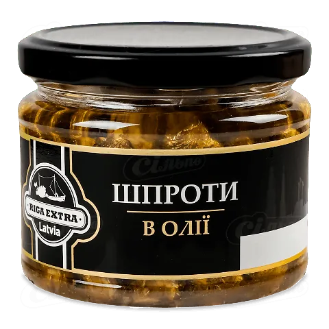 Шпроти Banga в олії скляна банка, 250г