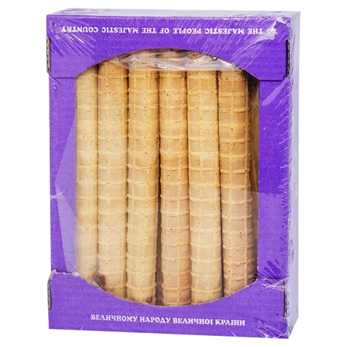 Трубочки вафельні Добробут Cannoli з наповнювачем молочна карамель 600г