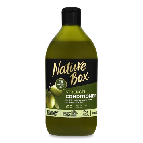 Кондиціонер для Волосся Olive Oil Strength Nature Box, Натуральний, 385мл