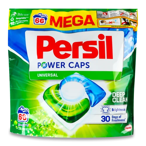 Миючий Засіб для Прання Білих та Світлих Речей у Капсулах Persil Deep Clean, 66х14г