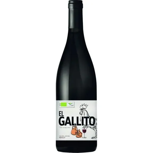 Вино Sal de Fiesta El Gallito Merlot Eco червоне сухе, 0,75л