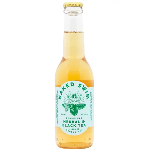 Чай холодний Naked Swim трав'яний та чорний газований 250мл
