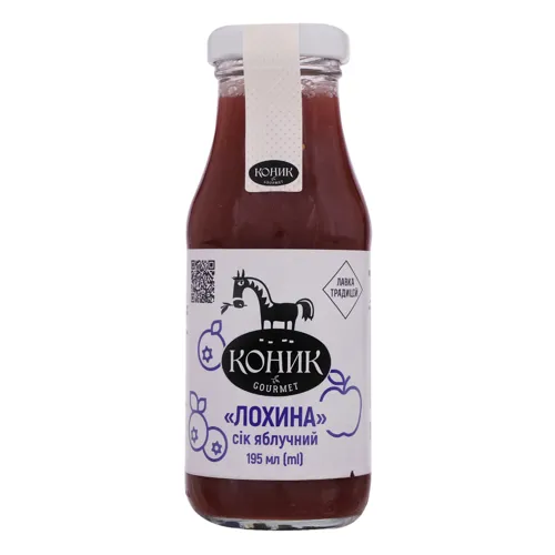 Сік Яблуко-лохина Коник з натуральних соків 195мл