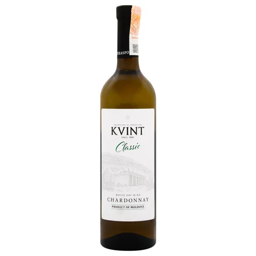 Вино Kvint Classic Chardonnay біле сухе 11-14% 0,75л