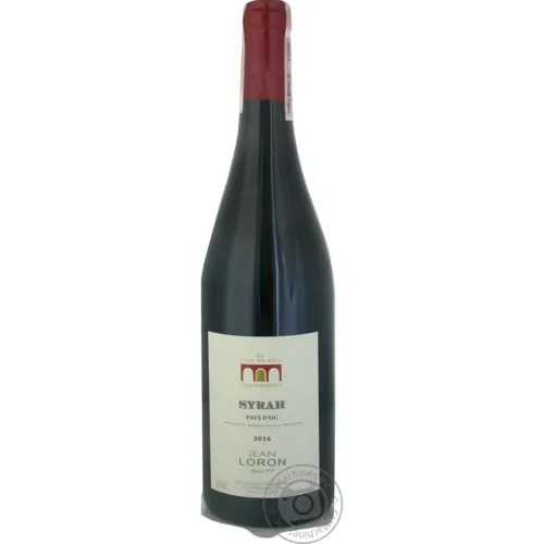 Вино Jean Loron Syrah червоне сухе 13,5% 0,75л