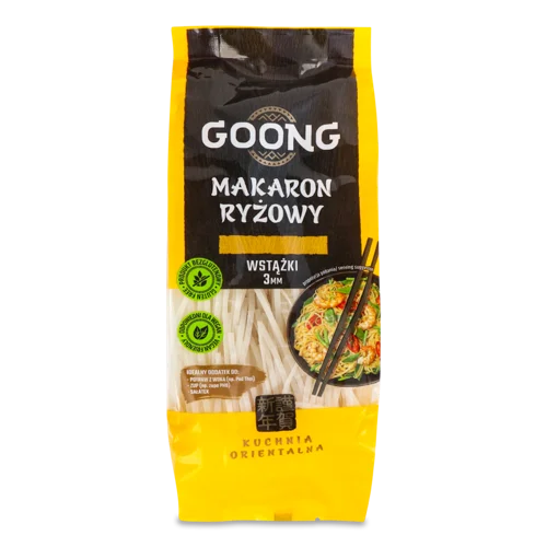 Локшина Рисова Вищого Ґатунку Goong, 3.0 мм