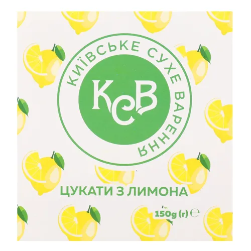 Цукати КСВ зі шкірок лимону 150г х30