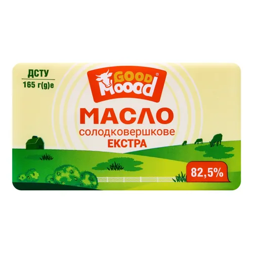 Масло 82.5% солодковершкове Екстра Good Moood м/у 165г